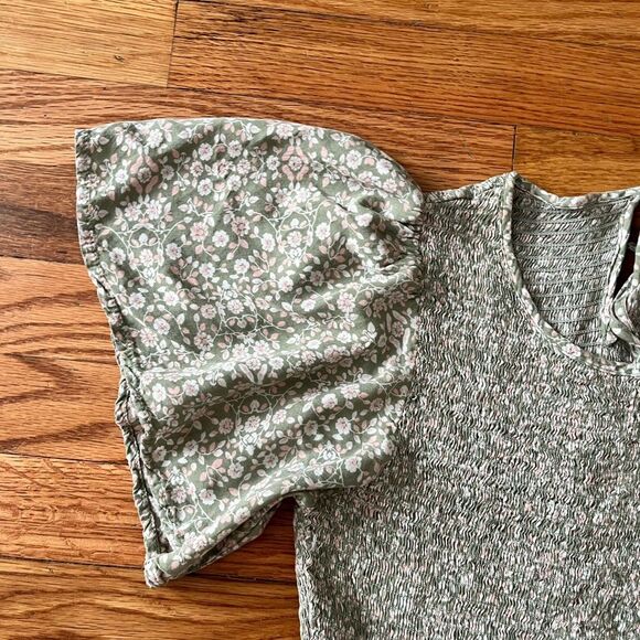 Floral Maxi Dress with Puff Sleeves - Picture 6 of 8